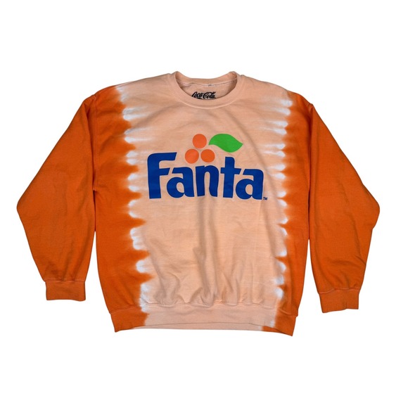 Coca Cola Other - Coca-Cola Size M Fanta Sweatshirt Retro Tie Dye Cotton Blend Graphic Logo